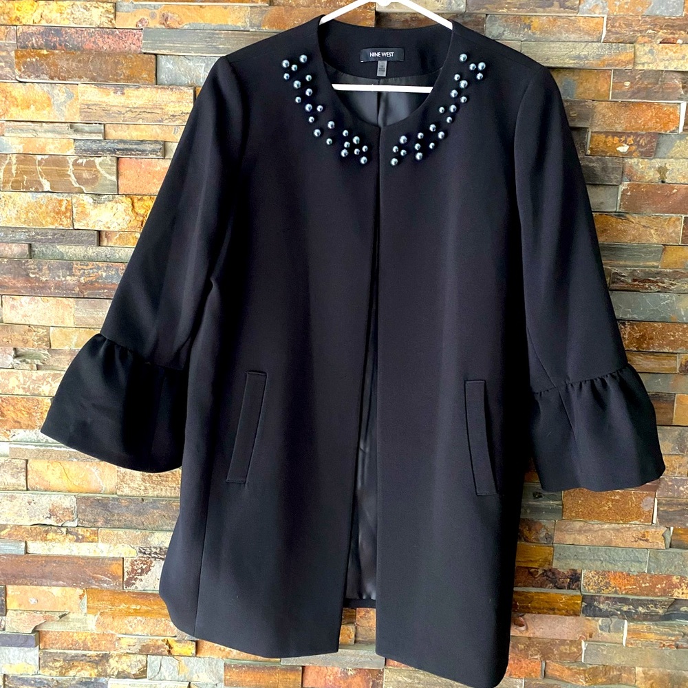 Nine West Pearl Detail Jacket - NWOT